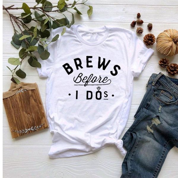 brews before i dos t-shirt brew crew beer shirts bachelorette party tees fashion letter print summer women short sleeve women's, White
brews before i dos t-shirt brew crew beer shirts bachelorette party tees fashion letter print summer women short sleeve women's, White