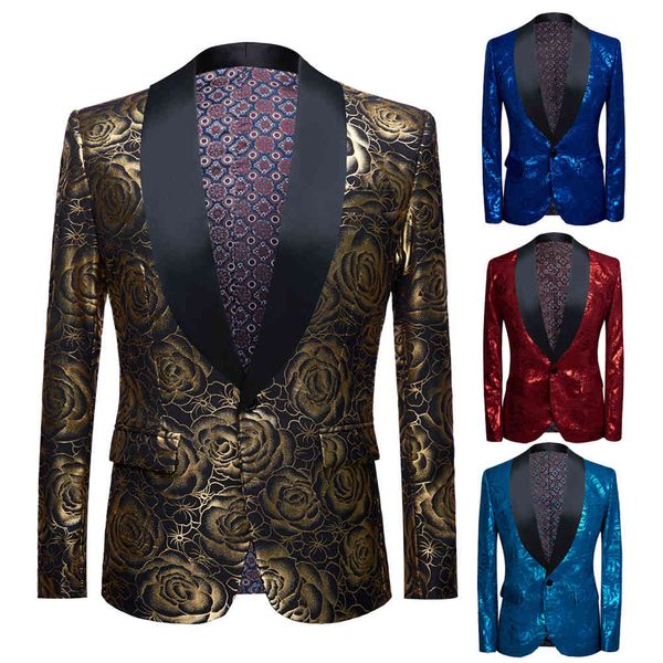 men's suits & blazers elegant black fashions blue floral gold men suit tuxedo wedding for blazer man, White;black
men's suits & blazers elegant black fashions blue floral gold men suit tuxedo wedding for blazer man, White;black