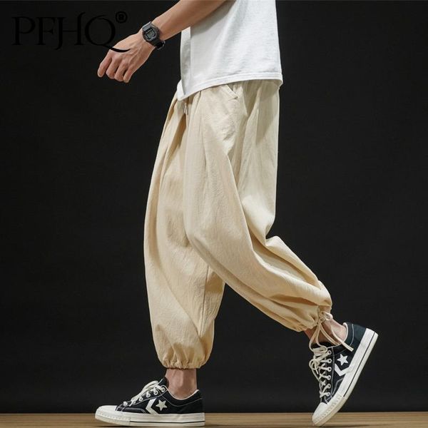 men's pants pfhq 2021 fashion loose solid color japanese stylecasual cotton-like nine-point bloomers autumn and winter 21d406, Black
men's pants pfhq 2021 fashion loose solid color japanese stylecasual cotton-like nine-point bloomers autumn and winter 21d406, Black