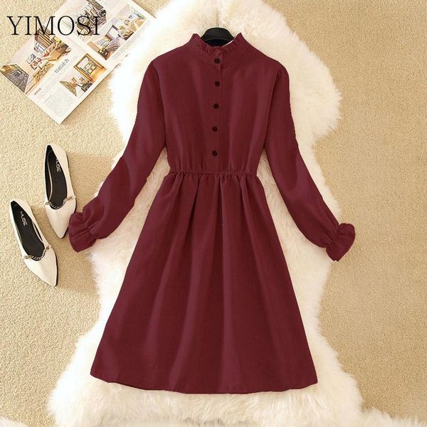 women retro corduroy dress 2021 autumn korean long sleeve button office vintage ruffle party dresses vestidos casual, Black;gray
women retro corduroy dress 2021 autumn korean long sleeve button office vintage ruffle party dresses vestidos casual, Black;gray