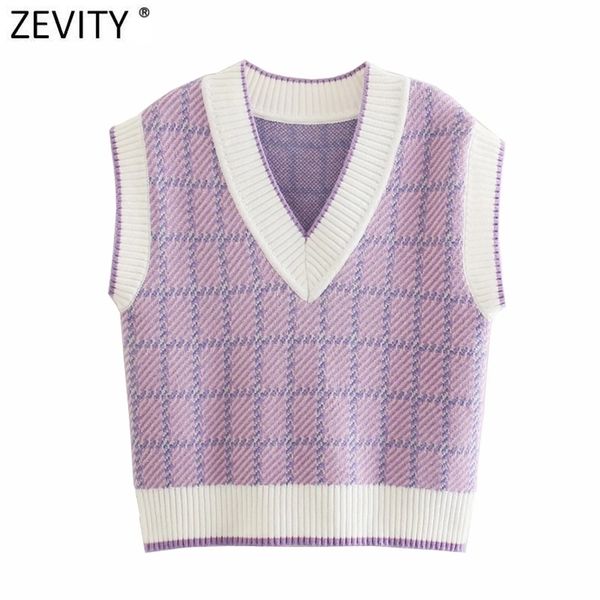 women vintage v neck patchwork plaid knitting vest sweater female sleeveless casual chic pullovers leisure sw706 210416, White
women vintage v neck patchwork plaid knitting vest sweater female sleeveless casual chic pullovers leisure sw706 210416, White