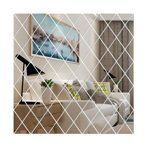 wall stickers 1 set of 17 pieces diamond-shaped mirror background combination detachable
wall stickers 1 set of 17 pieces diamond-shaped mirror background combination detachable