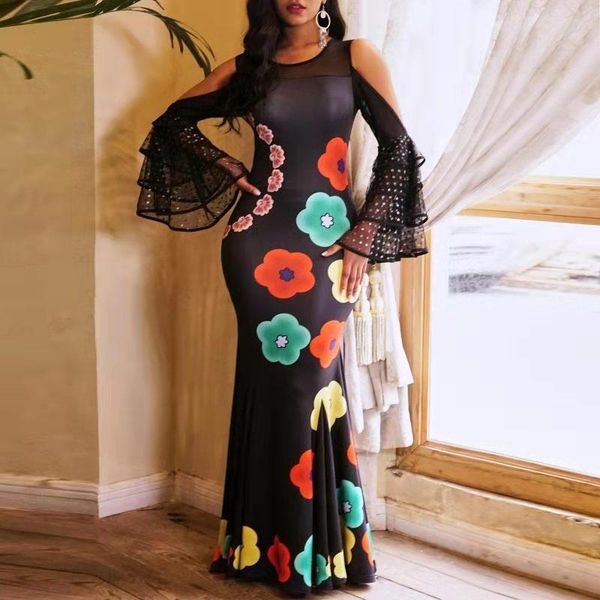ethnic clothing african clothes for women 2021 fall flare sleeve floral print africa maxi dress bodycon rich bazin fishtail female, Red
ethnic clothing african clothes for women 2021 fall flare sleeve floral print africa maxi dress bodycon rich bazin fishtail female, Red