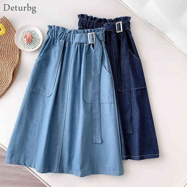 casual dresses women's denim midi skirt with oversized pockets korean female belt high waist a-line jeans blue worker skirts 2021, Black;gray
casual dresses women's denim midi skirt with oversized pockets korean female belt high waist a-line jeans blue worker skirts 2021, Black;gray