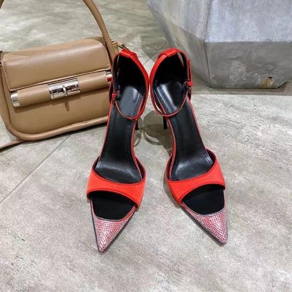 sandals high heels women's rhinestone silk stitching shiny leather handmade luxury pointed stiletto .5cm size34-41, Black
sandals high heels women's rhinestone silk stitching shiny leather handmade luxury pointed stiletto .5cm size34-41, Black