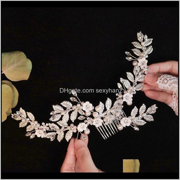 clips & barrettes jewelry drop delivery 2021 bridal wedding pearl headband tiaras hairband crystal leaf flower comb for women bride hair acc, Golden;silver
clips & barrettes jewelry drop delivery 2021 bridal wedding pearl headband tiaras hairband crystal leaf flower comb for women bride hair acc, Golden;silver