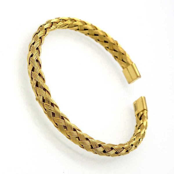 steel jewelry twist braid steel wire bracelets bangles open bracelet four colors into simple versatile accessories, Black
steel jewelry twist braid steel wire bracelets bangles open bracelet four colors into simple versatile accessories, Black