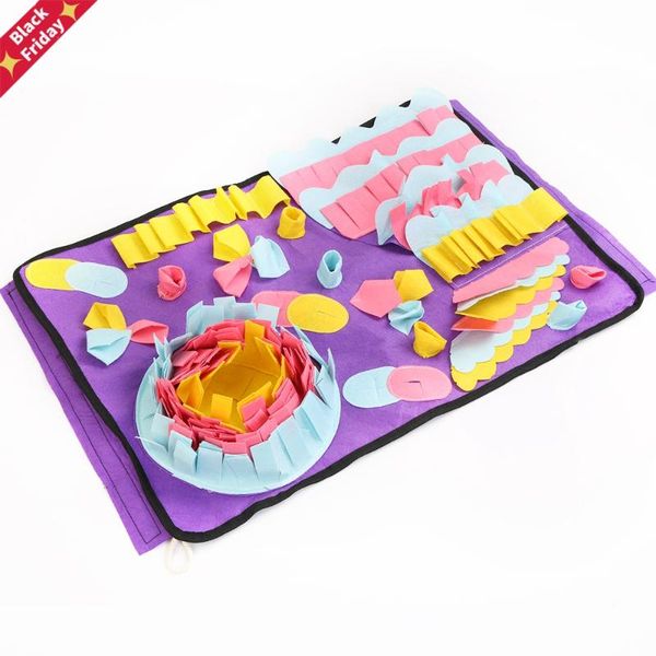 pet dog snuffle mat sniffing training blanket detachable fleece pads relieve stress nosework puzzle toy kennels & pens
pet dog snuffle mat sniffing training blanket detachable fleece pads relieve stress nosework puzzle toy kennels & pens