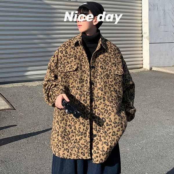autumn and winter 2021 men's leopard print hong kong style casual thick jacket loose fashion shirt size -2xl shirts, White;black
autumn and winter 2021 men's leopard print hong kong style casual thick jacket loose fashion shirt size -2xl shirts, White;black