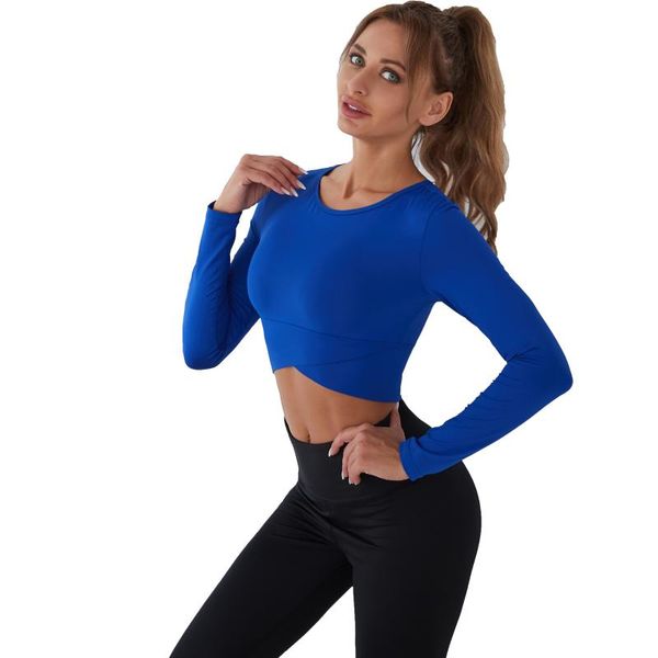 yoga outfit women long sleeve crop sportswear blue gym workout t-shirts sports quick dry running
yoga outfit women long sleeve crop sportswear blue gym workout t-shirts sports quick dry running