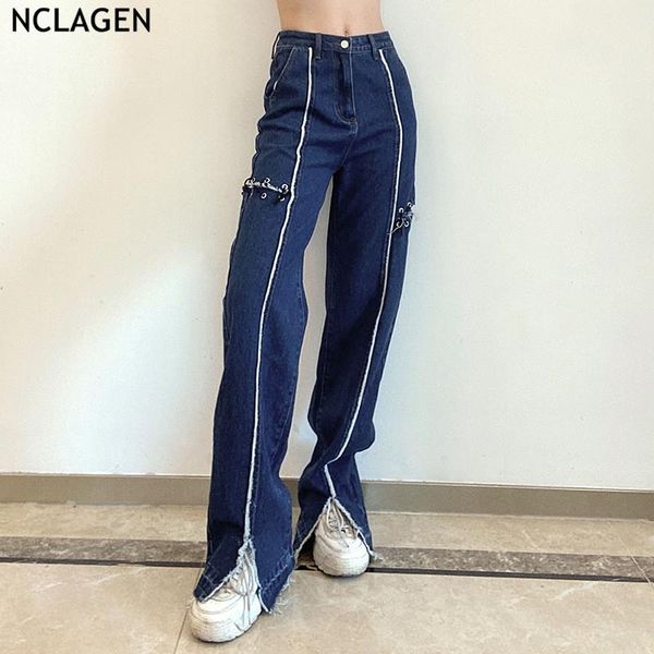 bandage hollow out women patchwork split jeans pants 2021 street fashion full length denim trousers aesthetic capris women's, Blue
bandage hollow out women patchwork split jeans pants 2021 street fashion full length denim trousers aesthetic capris women's, Blue