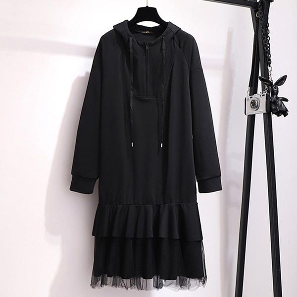 casual dresses 2021 spring women solid color lace fashion with cap dress ladies splice loose cotton plus size lt14, Black;gray
casual dresses 2021 spring women solid color lace fashion with cap dress ladies splice loose cotton plus size lt14, Black;gray