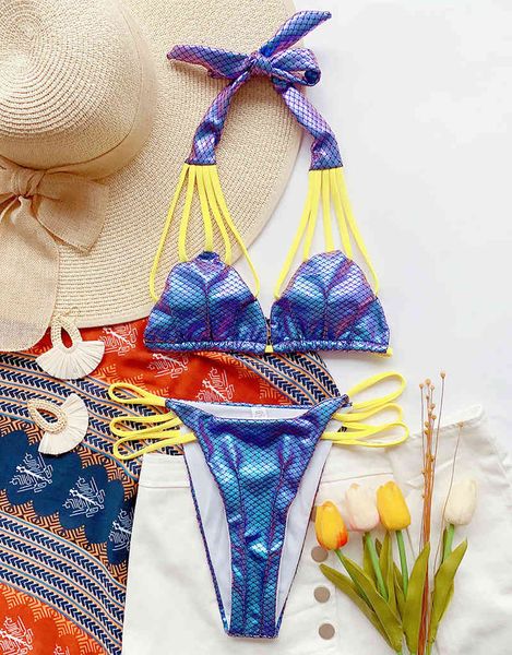 new 2021 shiny scales printed women swimwear female swimsuit two-pieces bikini set halter bather bathing suit swim ladying
new 2021 shiny scales printed women swimwear female swimsuit two-pieces bikini set halter bather bathing suit swim ladying