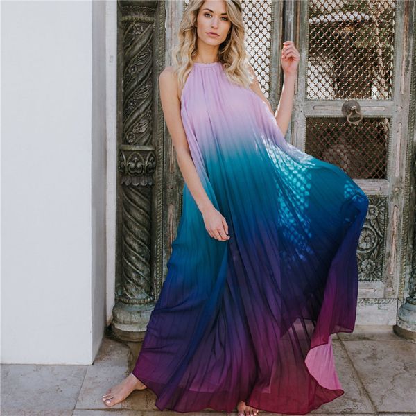 strap halter open back loose summer club patry dress multicolored chiffon tunic women boho runway maxi dresses a124 210416, White;black
strap halter open back loose summer club patry dress multicolored chiffon tunic women boho runway maxi dresses a124 210416, White;black