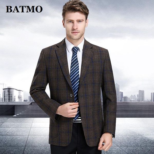 men's suits & blazers batmo 2021 arrival wool smart casual plaid blazer men,men's suits,men's jackets plus-size m-4xl 03, White;black
men's suits & blazers batmo 2021 arrival wool smart casual plaid blazer men,men's suits,men's jackets plus-size m-4xl 03, White;black