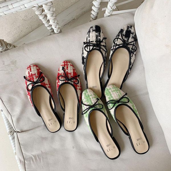slippers 2021 summer sweet bow baotou thick heel half drag temperament mid mules shoes women bohemian vacation, Black
slippers 2021 summer sweet bow baotou thick heel half drag temperament mid mules shoes women bohemian vacation, Black