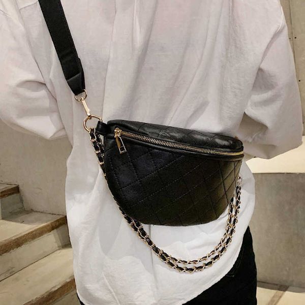 chain leather fanny pack pu bum bag women hip bag zipper banana bags high capacity shoulder kidney bags luxury fanny pack 210719
chain leather fanny pack pu bum bag women hip bag zipper banana bags high capacity shoulder kidney bags luxury fanny pack 210719