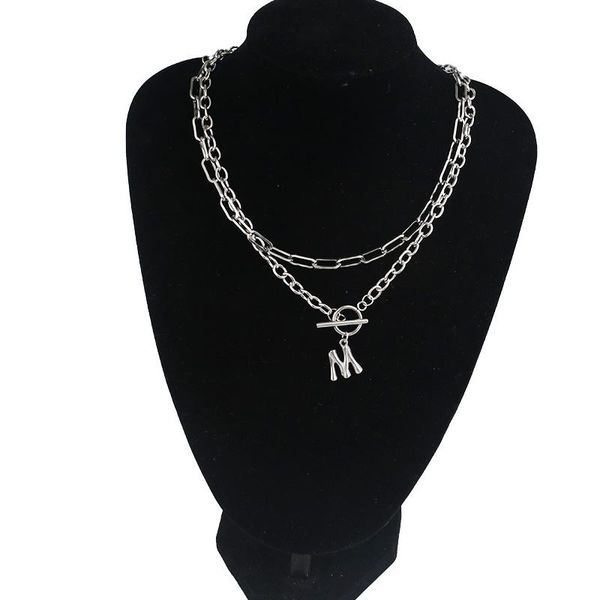 pendant necklaces initialnecklacemultilayer chain stainless steela-zalphabet necklace punk hip-hopstyle fashioninitial namejewelry, Silver
pendant necklaces initialnecklacemultilayer chain stainless steela-zalphabet necklace punk hip-hopstyle fashioninitial namejewelry, Silver