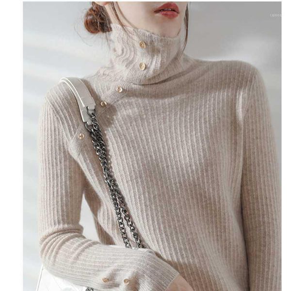 spring autumn women's sweater solid color long sleeve high neck knitted loose slimming fashion pullovers sweaters, White;black
spring autumn women's sweater solid color long sleeve high neck knitted loose slimming fashion pullovers sweaters, White;black