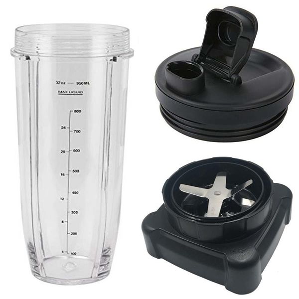 fins blade 32oz juicer cup with spout lid parts for ninja blender bl610 1000w replacement power motor base juicers
fins blade 32oz juicer cup with spout lid parts for ninja blender bl610 1000w replacement power motor base juicers