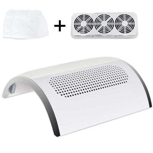 nail art equipment 40w vacuum cleaner large powerful 3 fan 2 bag tools, Silver
nail art equipment 40w vacuum cleaner large powerful 3 fan 2 bag tools, Silver