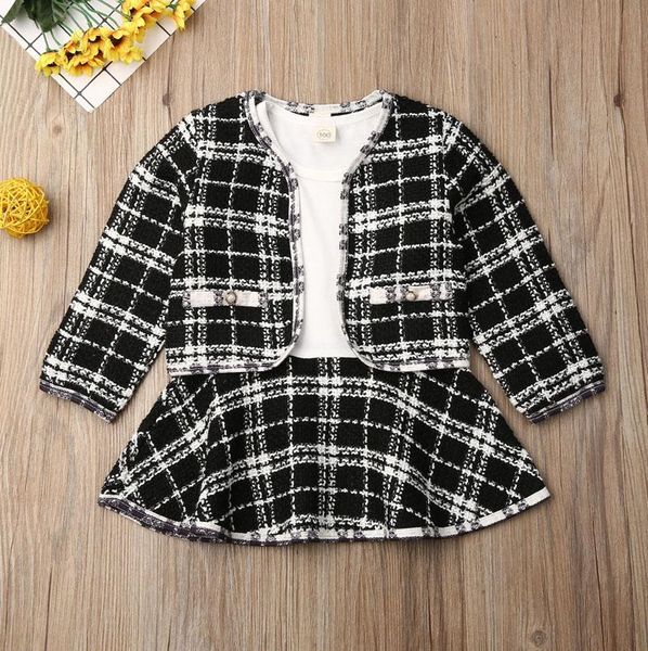 clothing sets baby girls autumn clothes set long sleeve patchwork o neck a-line tutu dress+plaid coat jacket 2pcs winter casual outfits 6m-5, White
clothing sets baby girls autumn clothes set long sleeve patchwork o neck a-line tutu dress+plaid coat jacket 2pcs winter casual outfits 6m-5, White