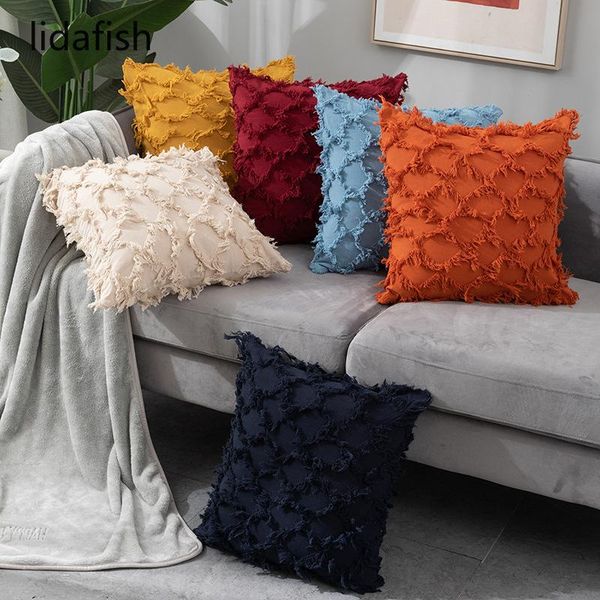 cushion/decorative pillow lidafish 45x45cm cotton cushion cover solid color tassels pillowcase throw pillows home decoration for sofa chair
cushion/decorative pillow lidafish 45x45cm cotton cushion cover solid color tassels pillowcase throw pillows home decoration for sofa chair
