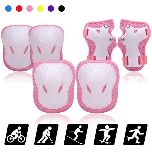 elbow & knee pads kids set 6 in 1 protective gear kit with wrist guards children sports safety protection skating, Black;gray
elbow & knee pads kids set 6 in 1 protective gear kit with wrist guards children sports safety protection skating, Black;gray