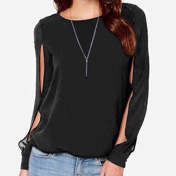 women blouse ladies european style o-neck round neck leisure female long sleeve solid chiffon shirt loose women's blouses & shirts, White
women blouse ladies european style o-neck round neck leisure female long sleeve solid chiffon shirt loose women's blouses & shirts, White