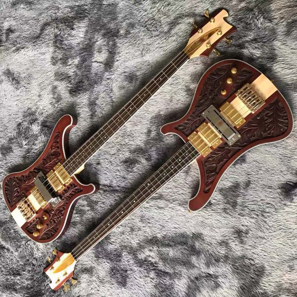 custom musical instruments red color neck through carved bass guitar 4 strings 4003 rick electric
custom musical instruments red color neck through carved bass guitar 4 strings 4003 rick electric