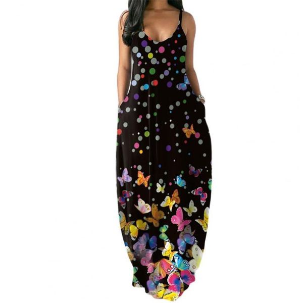 casual dresses summer dress women bohemian slip floral print spaghetti strap pockets long robe 2021, Black;gray
casual dresses summer dress women bohemian slip floral print spaghetti strap pockets long robe 2021, Black;gray