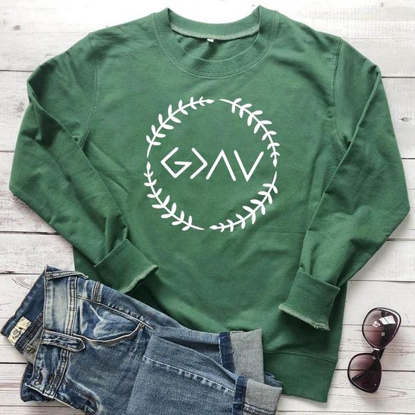 women's hoodies & sweatshirts god is greater than the highs and lows 100% cotton sweatshirt casual women jesus bible christian streetwe, Black
women's hoodies & sweatshirts god is greater than the highs and lows 100% cotton sweatshirt casual women jesus bible christian streetwe, Black