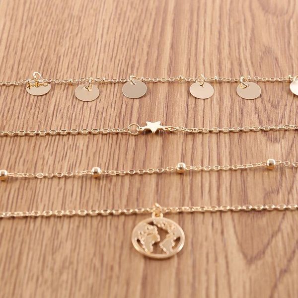 pendant necklaces 2021 bohemian round piece five-pointed star bead chain map necklace for women vintage pendants chokers jewelry gift, Silver
pendant necklaces 2021 bohemian round piece five-pointed star bead chain map necklace for women vintage pendants chokers jewelry gift, Silver