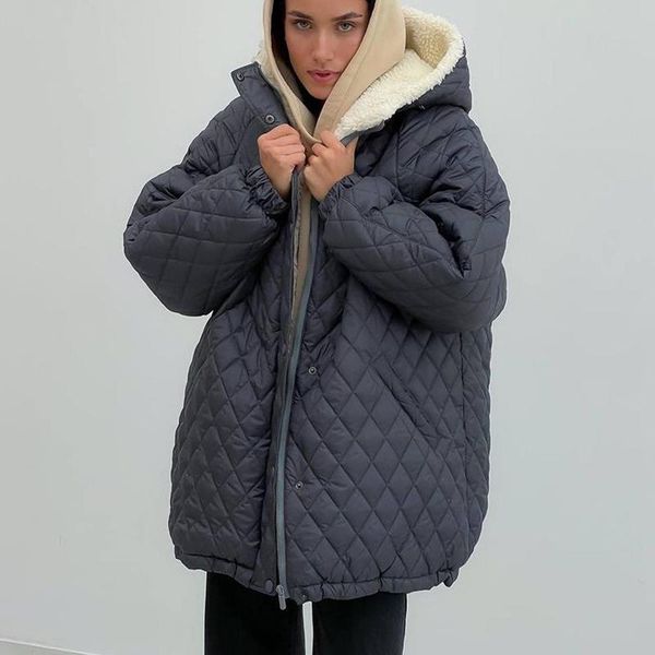 women's down & parkas floy fashion winter thick warm hooded women elegant fleece lining loose coats long sleeve cotton jackets ladies, Black
women's down & parkas floy fashion winter thick warm hooded women elegant fleece lining loose coats long sleeve cotton jackets ladies, Black