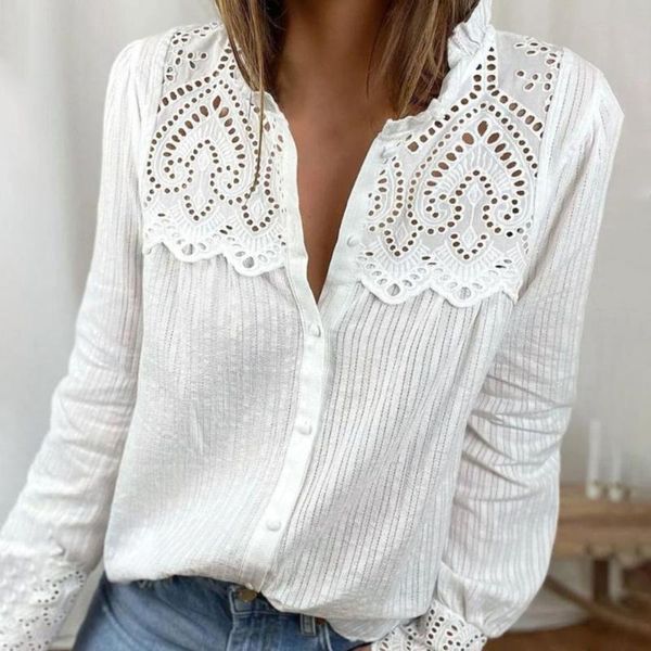 women's blouses & shirts shirt fashion round neck stripe loose blouse women accessory lady lace for dating, White
women's blouses & shirts shirt fashion round neck stripe loose blouse women accessory lady lace for dating, White