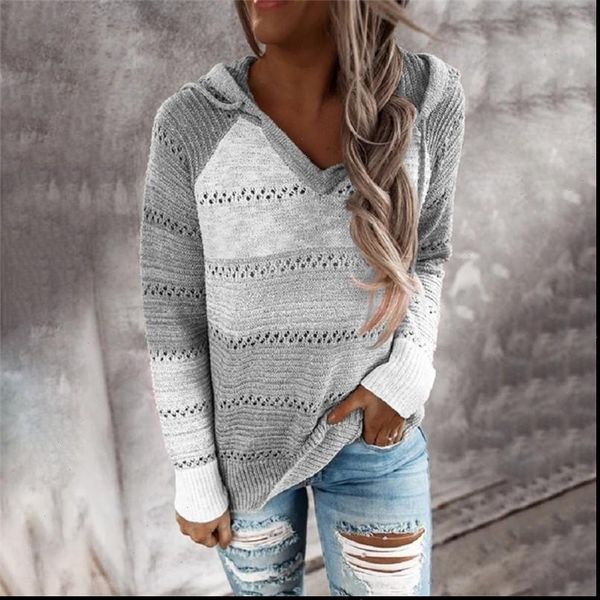 autumn women casual sweater womens sweaters v neck long sleeve hooded patchwork high street loose clothing female elegant jumper, White;black
autumn women casual sweater womens sweaters v neck long sleeve hooded patchwork high street loose clothing female elegant jumper, White;black