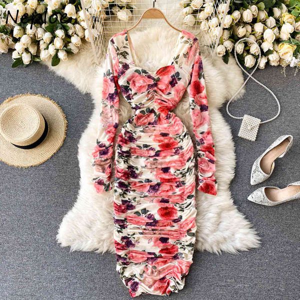 neploe skinny print dress women high waist hip draped vestidos square collar clavicle exposed long sleeve robe spring 210423, Black;gray
neploe skinny print dress women high waist hip draped vestidos square collar clavicle exposed long sleeve robe spring 210423, Black;gray