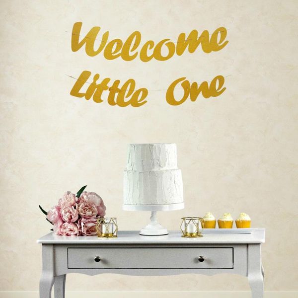 party decoration welcome little one cursive banner gold script glitter first birthday sign 1th baby shower two line flag nursery decor
party decoration welcome little one cursive banner gold script glitter first birthday sign 1th baby shower two line flag nursery decor