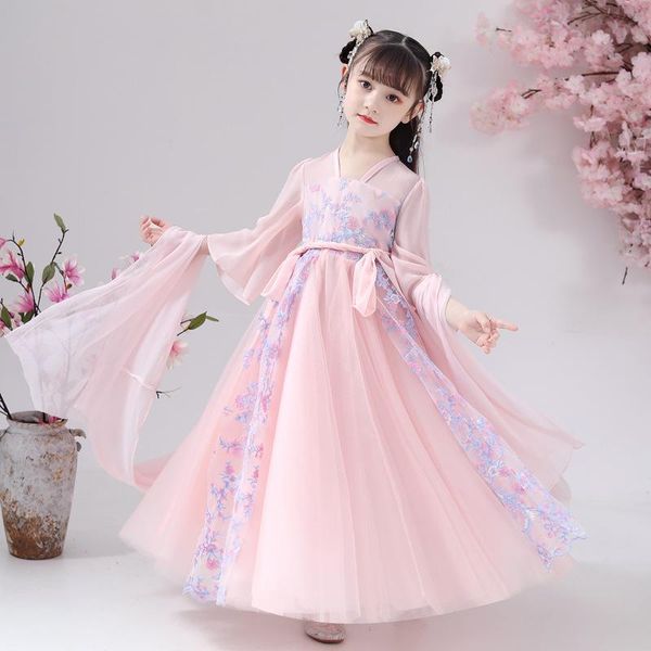 girls' 2021 long-sleeved ancient costume super fairy skirt children's tang suit little girl hanfu dress autumn clothes ethnic clot, Red
girls' 2021 long-sleeved ancient costume super fairy skirt children's tang suit little girl hanfu dress autumn clothes ethnic clot, Red