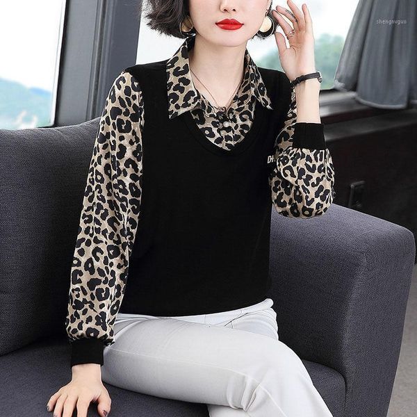 women's blouses & shirts leopard casual plus size women loong sleeve black spring autumn loose -neck temperament blusasdm0096, White
women's blouses & shirts leopard casual plus size women loong sleeve black spring autumn loose -neck temperament blusasdm0096, White