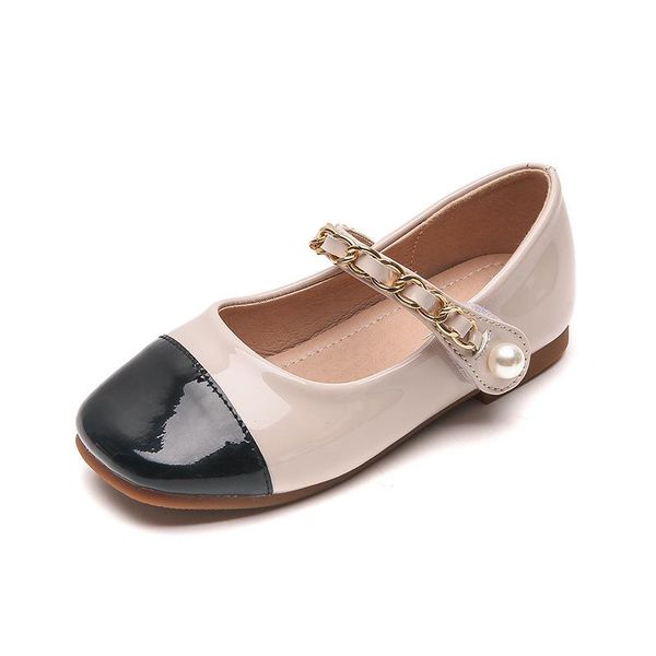 flat shoes girls black leather 2021 children period pearl fashion brim soft bottom princess with sole kid, Black;grey
flat shoes girls black leather 2021 children period pearl fashion brim soft bottom princess with sole kid, Black;grey
