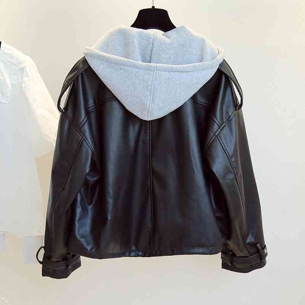 Women's Jackets Spring Autumn Women Hooded Streetwear Pu Faux Soft Leather Jacket Casual Female Moto Biker Short Black Coat Outwear YNG7, Black;brown
Women's Jackets Spring Autumn Women Hooded Streetwear Pu Faux Soft Leather Jacket Casual Female Moto Biker Short Black Coat Outwear YNG7, Black;brown