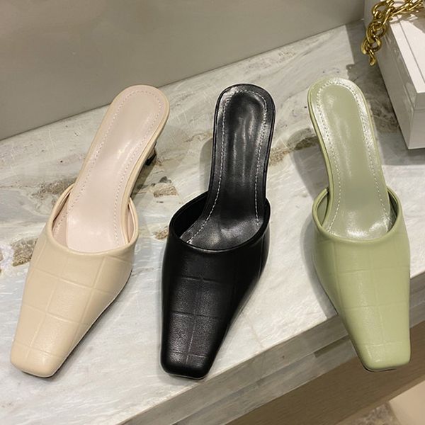 2021 women slippers spring thin high heels slides sandals shoes for woman fashion slip on mules female elegant heel slippers, Black
2021 women slippers spring thin high heels slides sandals shoes for woman fashion slip on mules female elegant heel slippers, Black
