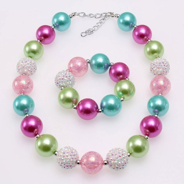 colorful pearl beads necklace bracelet set for child/kids/girls chunky bubblegum jewelry set fashion party gift, Red;brown
colorful pearl beads necklace bracelet set for child/kids/girls chunky bubblegum jewelry set fashion party gift, Red;brown
