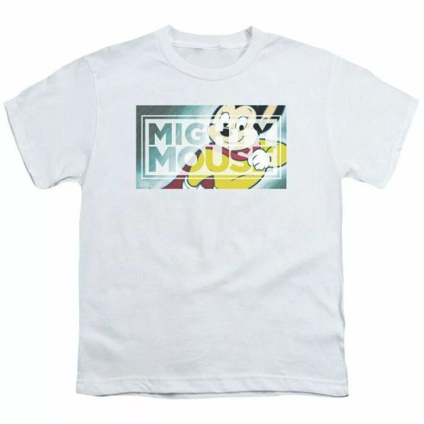 Mighty Mouse Mighty Rectangle Kids Youth T Shirt Licensed Cartoon Tee White, White;black
Mighty Mouse Mighty Rectangle Kids Youth T Shirt Licensed Cartoon Tee White, White;black