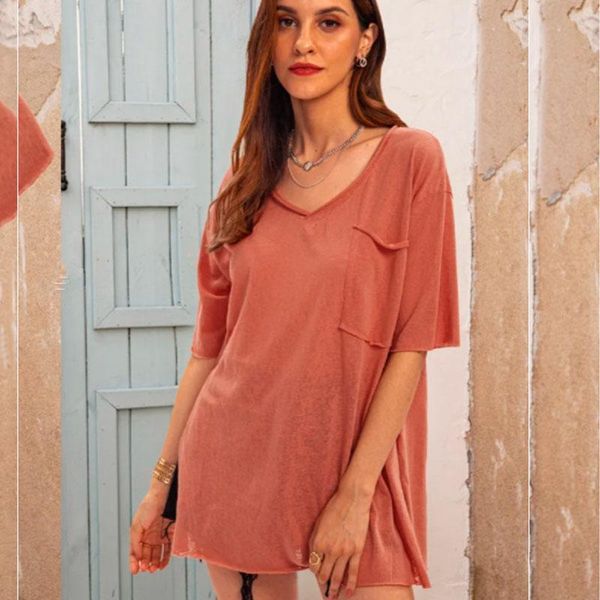 women's t-shirt chic v-neck solid color button oversized t shirt women tee short sleeve casual elegant office lady summer plus size 202, White
women's t-shirt chic v-neck solid color button oversized t shirt women tee short sleeve casual elegant office lady summer plus size 202, White