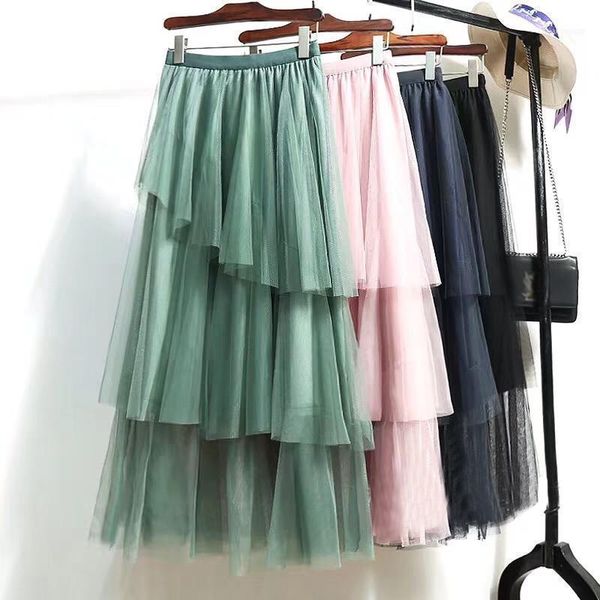 korean mint green slanting cakee a-line maxi long skirts irregular tiered layered mesh skirt1, Black
korean mint green slanting cakee a-line maxi long skirts irregular tiered layered mesh skirt1, Black