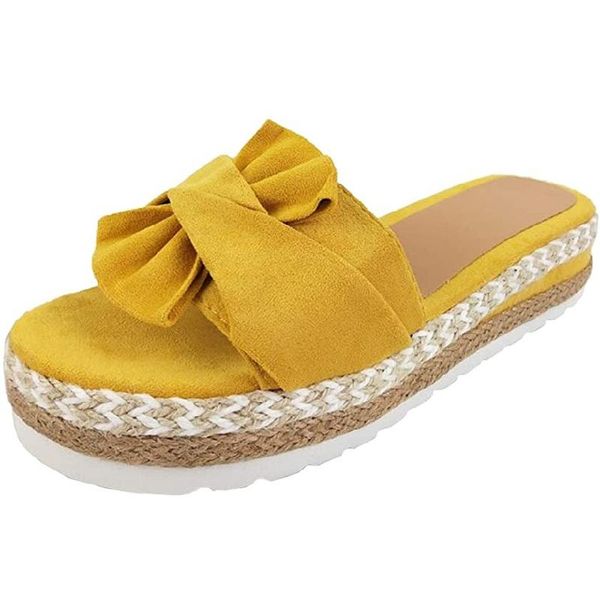slippers women bowknot casual peep toe flat platform ladies sandals summer thick soles flip flops beach shoes, Black
slippers women bowknot casual peep toe flat platform ladies sandals summer thick soles flip flops beach shoes, Black
