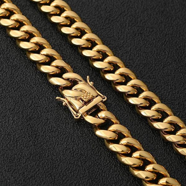factory wholesale hip hop 12mm smooth buckle stainless steel cuban necklace jewelry miami chain real gold plated necklace popular fashion xm
factory wholesale hip hop 12mm smooth buckle stainless steel cuban necklace jewelry miami chain real gold plated necklace popular fashion xm