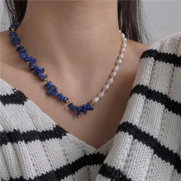 chains irregular chain clavicle chocker jewelry for women blue turquoise necklace pearl stitching choker fashion colliers b, Silver
chains irregular chain clavicle chocker jewelry for women blue turquoise necklace pearl stitching choker fashion colliers b, Silver